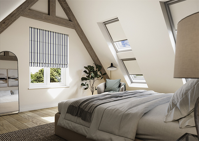 The British Stripe Co. George, London No.1 - Twist&Fit Roman Blind - Image 7